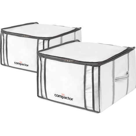 Compactor Set di 2 Scatole Life 3D Semi-Rigide con Aspirazione M 42x40x25 cm Bianco (1/5)