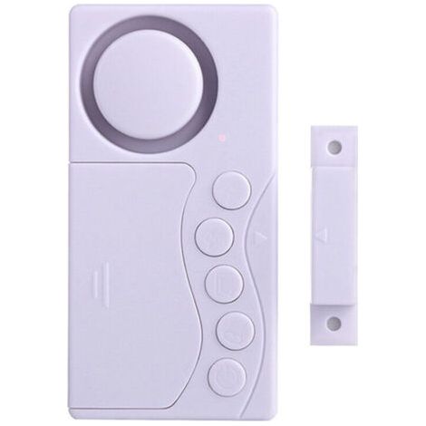 Pair Alarme de porte de congélateur avec délai de 3/15/30/60 secondes, alarme de porte de réfrigérateur/piscine pour la sécurité des enfants, carillon de sécurité pour fenêtre.