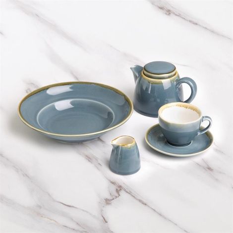 Assiettes À Pâtes Kiln Couleur Océan 250mm (Lot de 4) - Ref DC305 - Olympia (1/3)