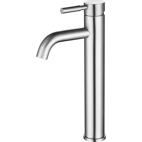 Mitigeur Lavabo Salle de Bain Haut Robinet Salle de Bain Brossé (1/5)