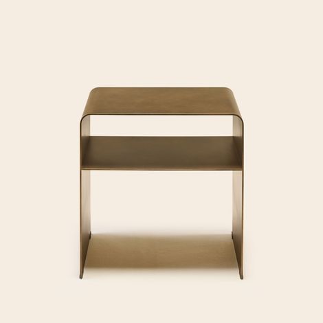 Table de chevet en Métal brossé  TALIKA (1/4)