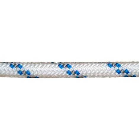 WOLFPACK LINEA PROFESIONAL cuerda poliester trenzada blanca / azul 4 mm. bobina 200 m.