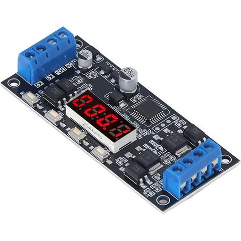 Timer-Modul-Trigger 2-Wege-Multifunktions-Schwarzer-Einstellbarer-Verzögerungs-Timer-Schalter DC7‐30V (1/5)