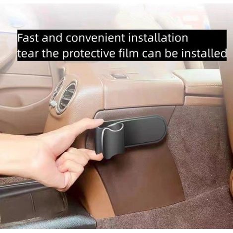 Porte-parapluie adhésif pour voiture support multiple pour intérieur automobile 145 x 55 cm (1/4)