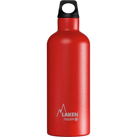 Laken Futura Thermo Borraccia, Bottiglia d'Acqua Isolamento Sottovuoto Acciaio Inossidabile, Bocca Stretta - 500 ML Rosso (1/4)