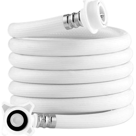 Tuyau d'entrée d'eau pour machine à laver – Tuyau d'alimentation en eau Lignes de connexion d'entrée de lave-linge Pièces de rechange pour maison, dortoir, salle de bain, appartement (1/5)