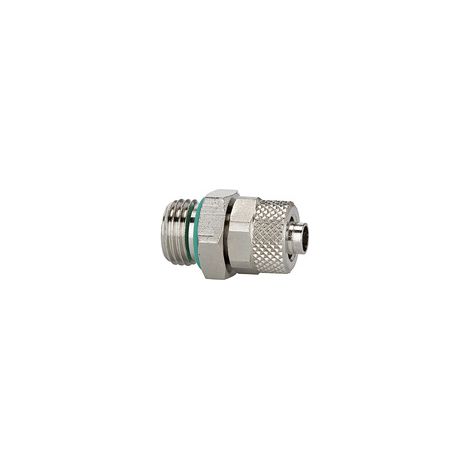 Riegler Gerade Einschraubverschraubung, FKM O-Ring, G1/8 a., Schlauch 8/6 (1/2)