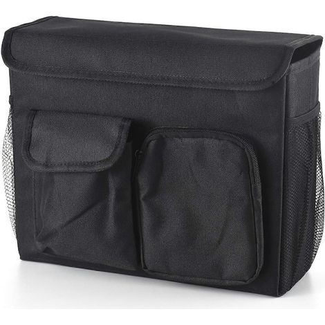 Sacoche pour véhicules électriques, sac de rangement pratique avec compartiment pour ordinateur portable et porte-gobelets (1/4)