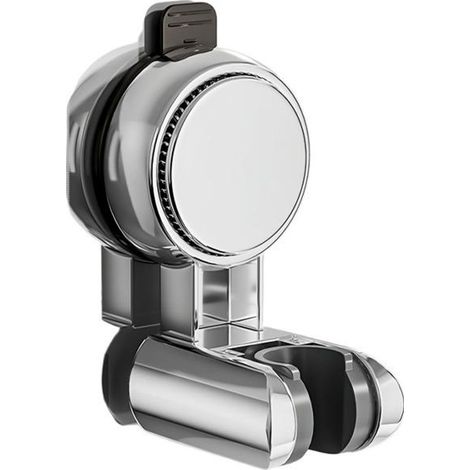 Soporte para cabezal de ducha con ventosa - Soporte ajustable para ducha de baño, color plata (1/5)