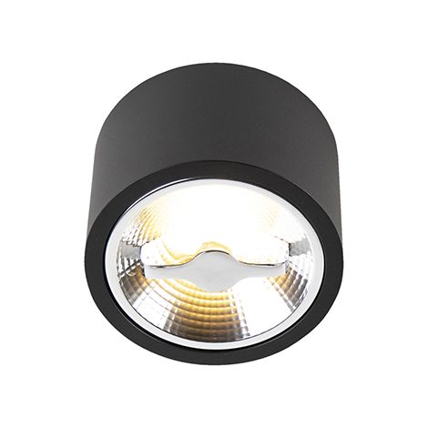 QAZQA Faretto expert - Moderno - Alluminio - Nero - Tondo G53 Max. 1 x 11 Watt