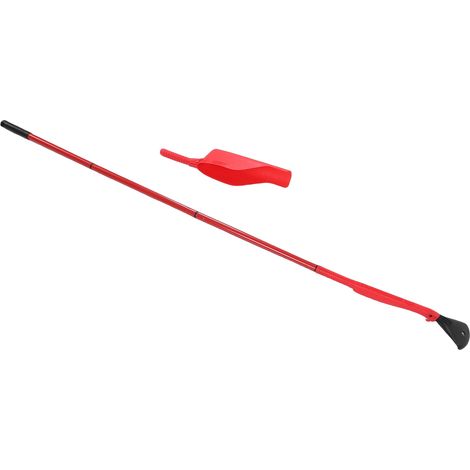 Kit de nettoyage de gouttières avec perche télescopique, pelle à feuilles légère et râteau pour l'enlèvement des débris de toiture (1/5)