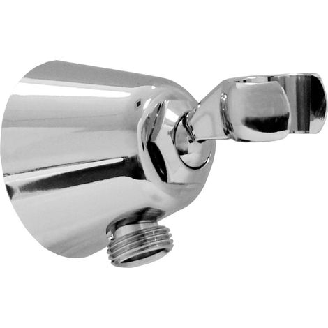 Support douche fixe rond avec prise d’eau Damast 13806  Chromé (1/2)
