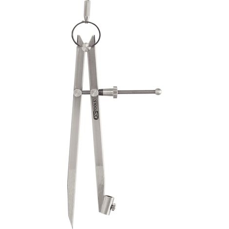 KS TOOLS Präzisions-Feder-Spitzzirkel mit Bleistifthalter ( 300.0411 )
