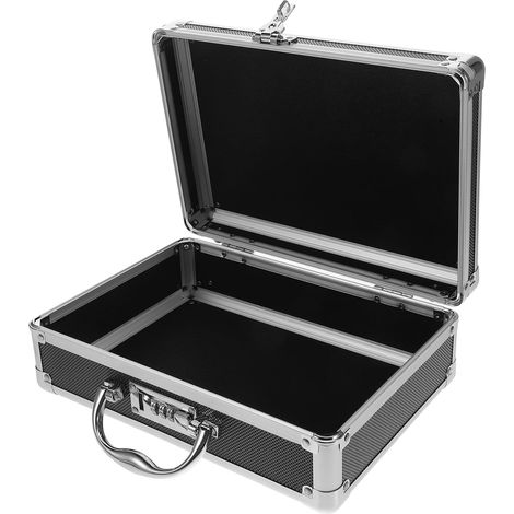 Boîte à Outils Aluminium avec Cadenas à Code Mallette Portable Vide pour Rangement Outils à Main Caisse Multifonction pour Bricolage et Usage Domestique (1/5)