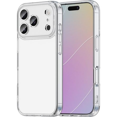 Custodia per iPhone 17 Pro, in silicone con retro rigido, trasparente (1/5)