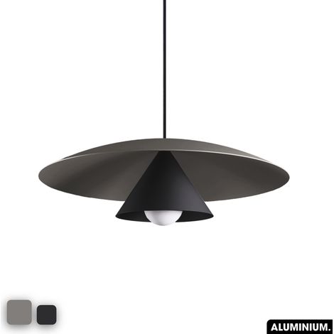 Lampe de suspension - OLEMI GRIS - NOIR (1/3)