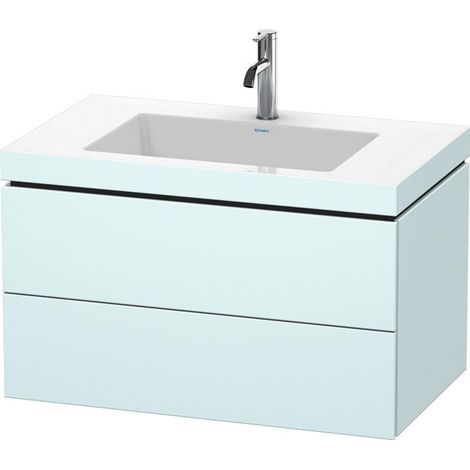 Meuble sous-vasque L-CUBE WT Vero Air 500x800x480mm 1 trou de robinetterie lichtbl