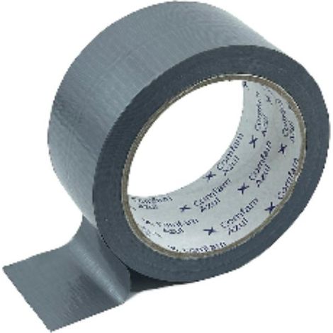 FPLUS cinta americana 48x10 gris , La cinta adhesiva americana también es conocida como de tejido. Es una de las preferidas de la industria por su gran poder adhesivo, flexibilidad