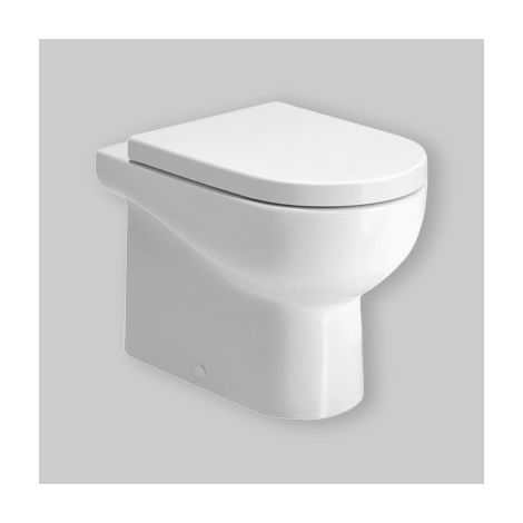 Wc a Terra H 48 Cm Azzurra Ceramica "Nuvola" Bianco Lucido (1/5)