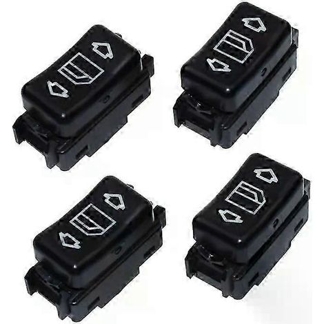 2 Paar Fensterheberschalter links/rechts, elektrisch, passend für Mercedes 190, 260, 300, Teilenummer 1248204610, 1248204510-JXLGV (1/5)