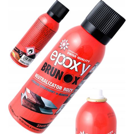 Tratamiento y imprimación anticorrosión con epoxi Brunox, 150 ml, en spray.