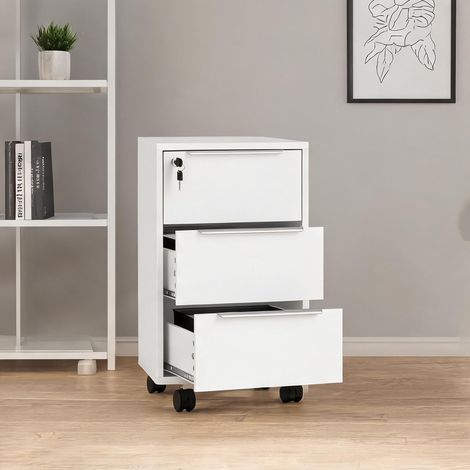Meuble de rangement de bureau blanco 40 x 40 x 63,5 cm (1/5)