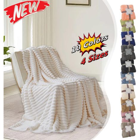 Diese 27 x 40 Zoll große, dicke Flanelldecke ist eine weiche Winterdecke, die sich perfekt für Reisen, Nickerchen, klimatisierte Räume und Betten eignet – und auch für den Gebrauch zu Hause.