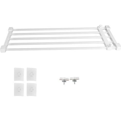tagère de rangement télescopique réglable, armoire, garde-robe, diviseur de placard, étagère de séparation (1/5)