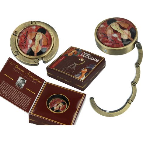 Portaborsa estensibile Modigliani, donna con cappello, idea regalo