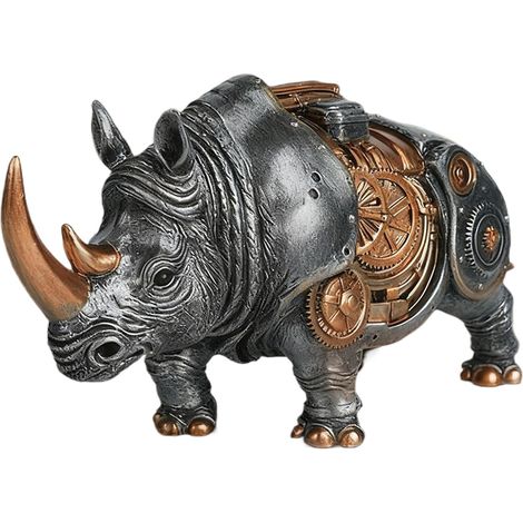 Sammelornament im Punk Stil Harzstatue mit Zahnraddesign für