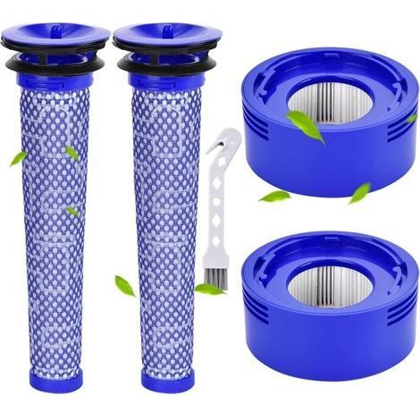 Filtres pour Aspirateur Dyson V7 V8 SV10 SV11, 2 post-filtres HEPA et 2 pré-filtres, remplacez les pièces 965661-01 et 967478-01 (1/5)