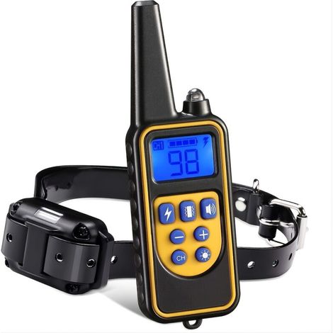 Collier de dressage électrique , télécommande anti-aboiements, portée de 800 m (1/4)