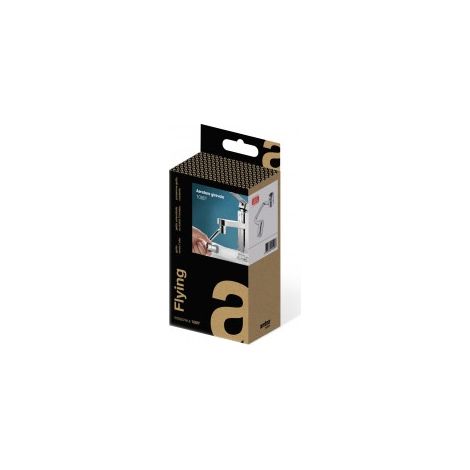AERATORE RUBINETTO GIREVOLE CROMATO IN ACCIAIO INOX E ABS MODELLO FLYING - ATTACCO F22 + M24 - CROMATO - AER