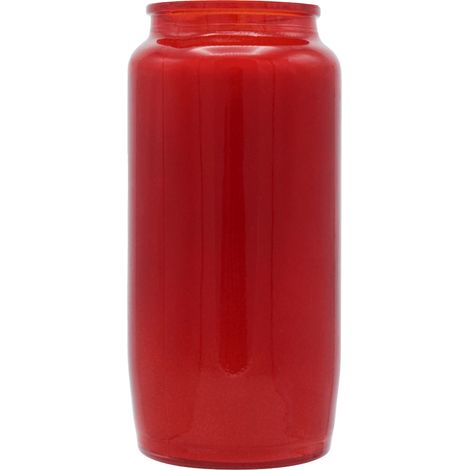 Grabkerze Kompoöllicht Ø 6,5 x 14 cm rot Brenndauer 120 Stunden Grabkerze