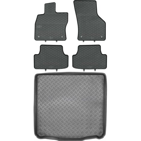 Ensemble de tapis de sol en caoutchouc pour Volkswagen Golf VII Kombi (2012-2020) + tapis de coffre (1/5)