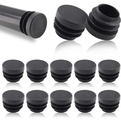 YMYNY Lot de 10 capuchons de lattes rondes de 22 mm, capuchons de lattes en tube rond, capuchons