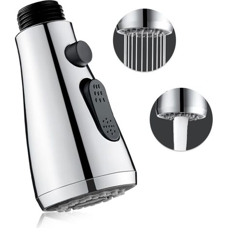 2 Modes G 1/2 Pull-Out Faucet Sprayer for Kitchen Sink, Suitable for Kitchen, Laundry Sink, Pull-Out Faucet Replacement Head (1/5)