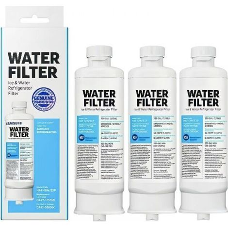 Lot de 3 Filtre à eau pour réfrigérateur DA97-17376B 300 gallons pour DA97-08006C HAF-Qin/EXP