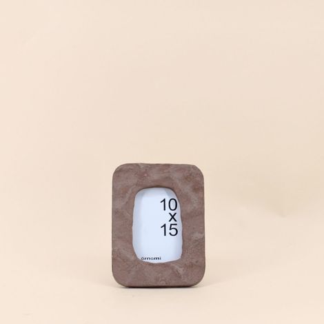 Cadre photo organique marron 20x15cm