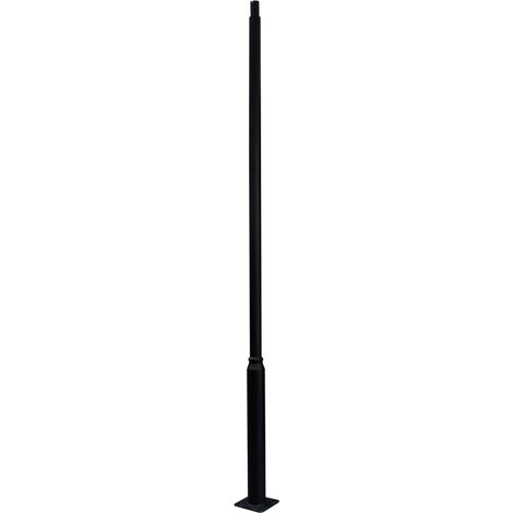 Klappbarer Lichtmast, Durchmesser 60 mm, 3 m, schwarz, ECO61656 (1/5)