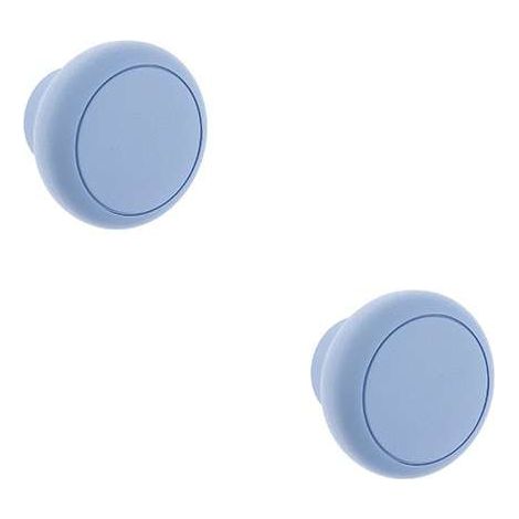 2x bouton de meuble boule diamètre 45mm bois tiroir enfant garçon chambre, bleu (1/4)