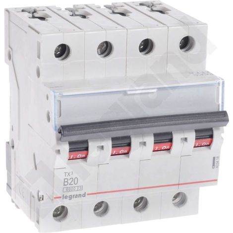 Interruptor automático 4P B 20A 6kA CA S304 TX3 403418