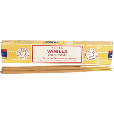 Bastoncini di incenso alla vaniglia Satya 15 g (1/2)