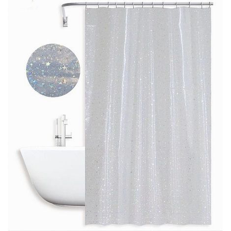 Trade Shop - SALE FÜR SHOW BAGNO EFFETTO CIELO STELLATO MIT 12 GANCI 240X180CM 87186 -