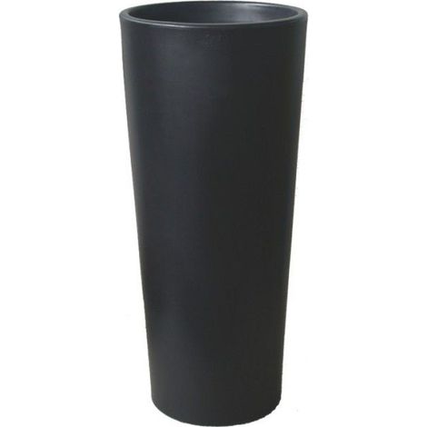VASO CACHE-POT ROTONDO CLOU H.85CM ANTRACITE