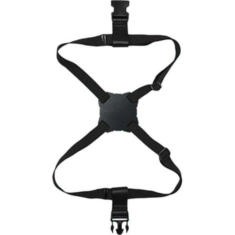 Sangle en huit avec bande élastique et boucle à dégagement rapide (Noir) (1/2)