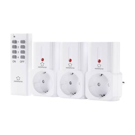 Renkforce Kit di prese 4 parti Ambiente interno 2000 W (1/4)