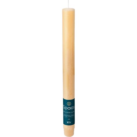 Bougie de table Rustique 8h - couleur sable (1/5)