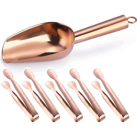 Juego de cucharas para helado，6 piezas，acero inoxidable: cuchara pequeña para pesar，cuchara para harina，cuchara para helado，cuchara de bolsillo (1/5)