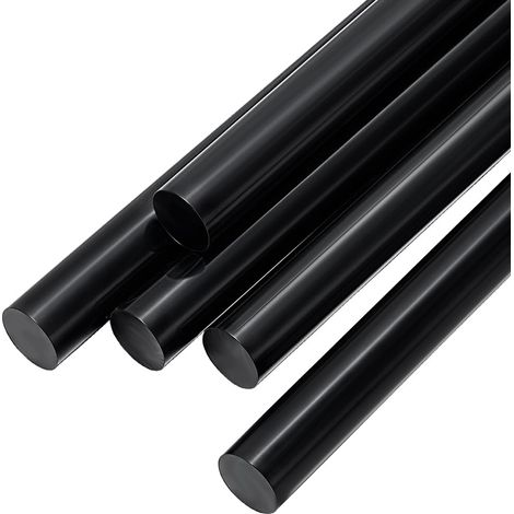 10 x Black Polyoxymethylene (POM) Round Plastic Rod 12x305mm Acetal Copolymer Round Bars for Bearings Gear Making Mechanical Parts (1/5)
